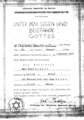 Urkunde der ersten Hochzeit nach dem Krieg des Ehepaars Gumpel am 7. Oktober 1945   Foto: Archiv Centrum Judaicum