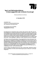 &quot;Sport und Nationalsozialismus:Erinnerungspolitik oder kritische Forschung?&quot;