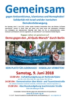 Demo gegen den „Al-Quds-Marsch“ durch Berlin