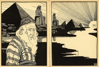 Moses in Ägypten – Abbildung von Ephraim Moses Lilien (1874–1925)