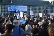 Israel-Solidaritätskundgebung auf dem Breitscheidplatz am 11.Januar 2009    Foto: Judith Kessler