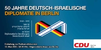 50 JAHRE DEUTSCH-ISRAELISCHE DIPLOMATIE IN BERLIN