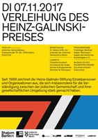 Verleihung des Heinz - Galinski - Preises