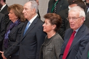 v.l.: Charlotte Knobloch, Shimon Peres, Lala Süsskind, Artur Süsskind